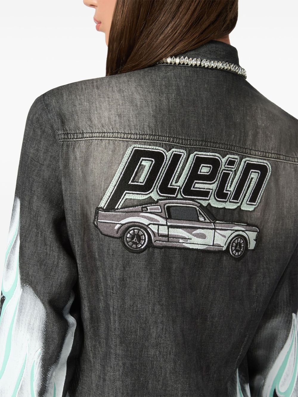Flame Racing denim shirt - 5