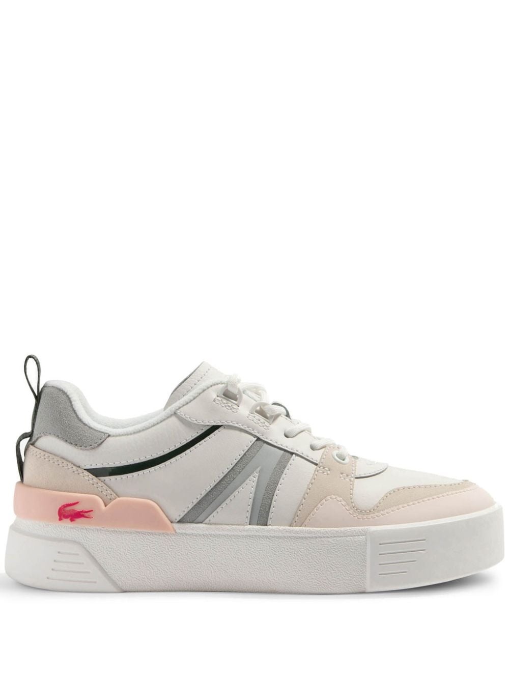 L002 leather and mesh sneakers - 1