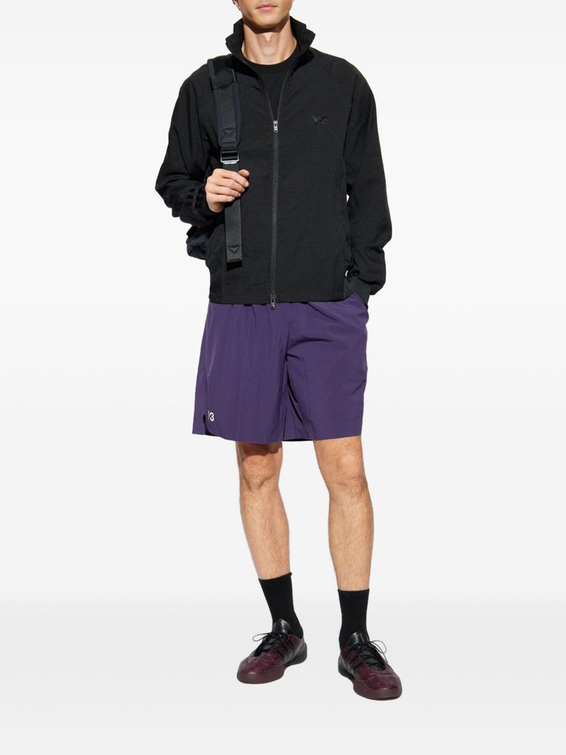 Y-3 logo-print track shorts outlook