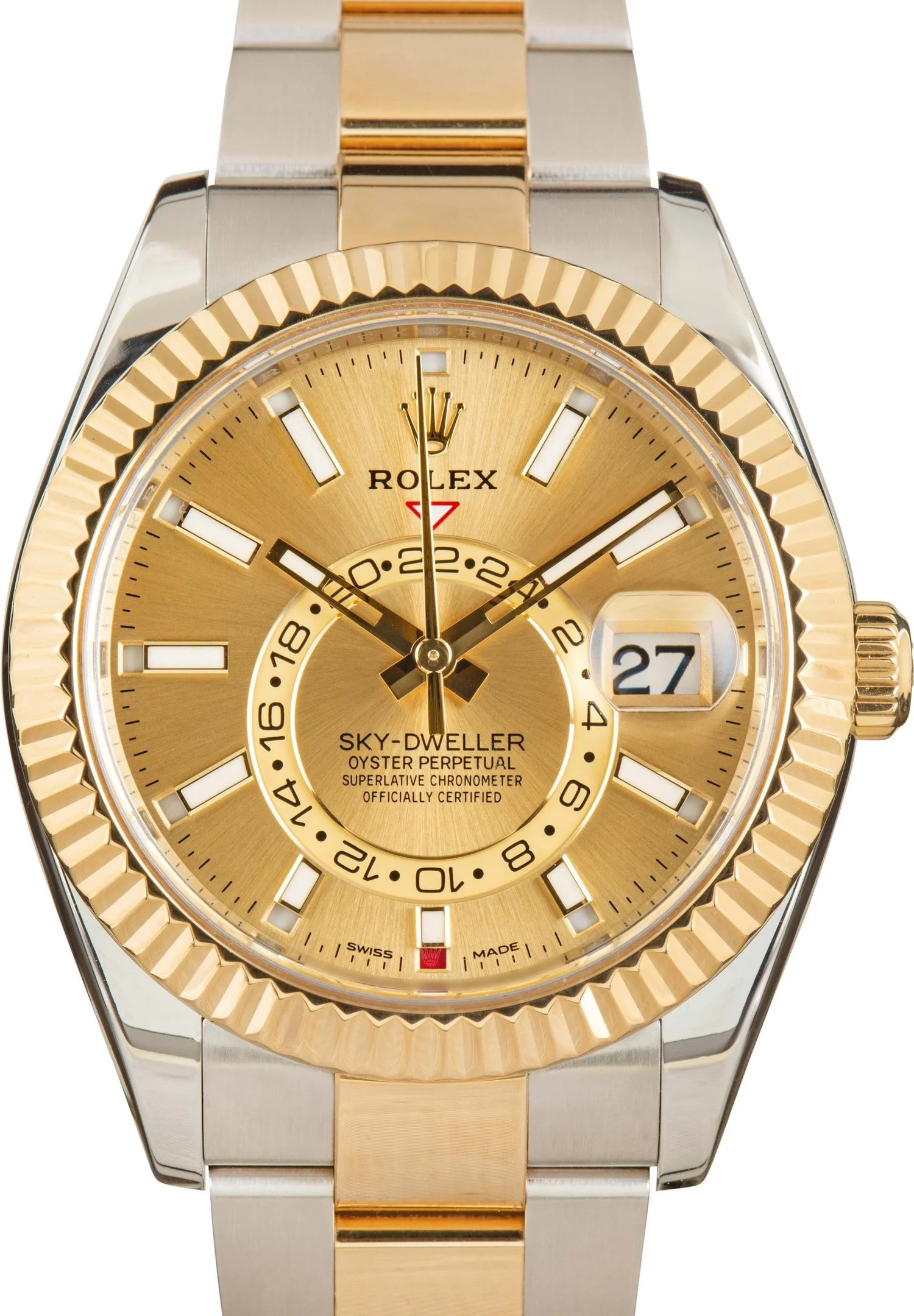 Rolex Sky-Dweller Two Tone 326933 Champagne Dial - 1