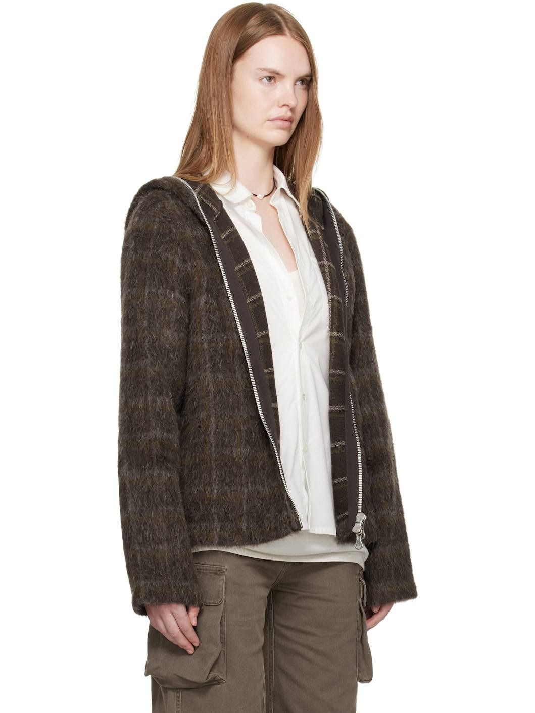 Brown Full Zip Hoodie - 2