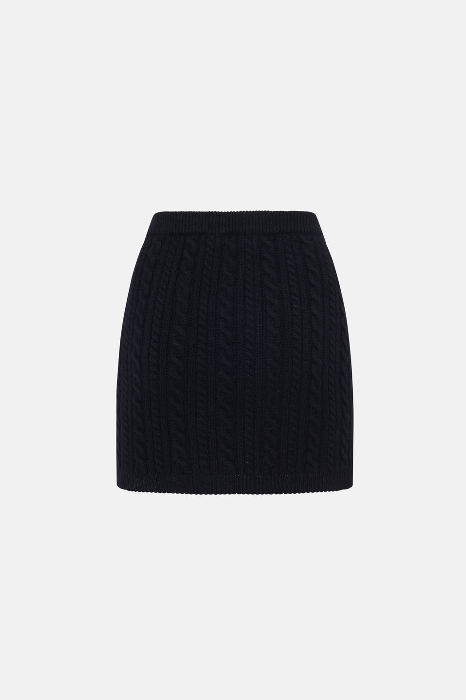 WOOL BLEND KNITTED MINI SKIRT WITH JWL BUTTONS - 2