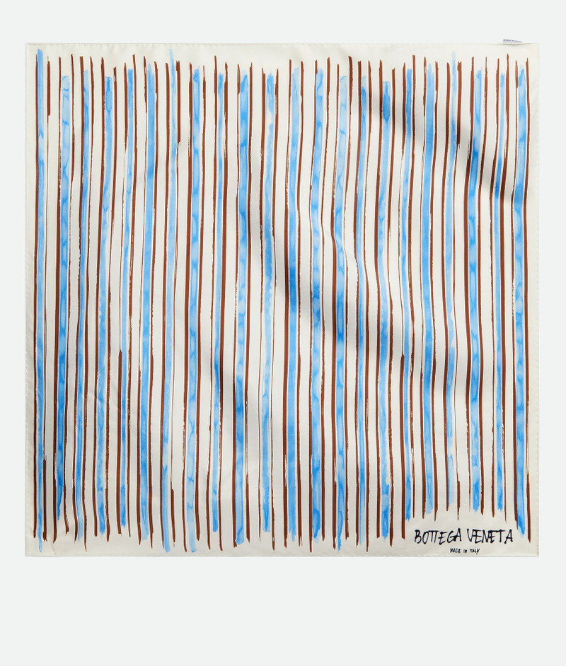 Printed Silk Stripe Foulard 1