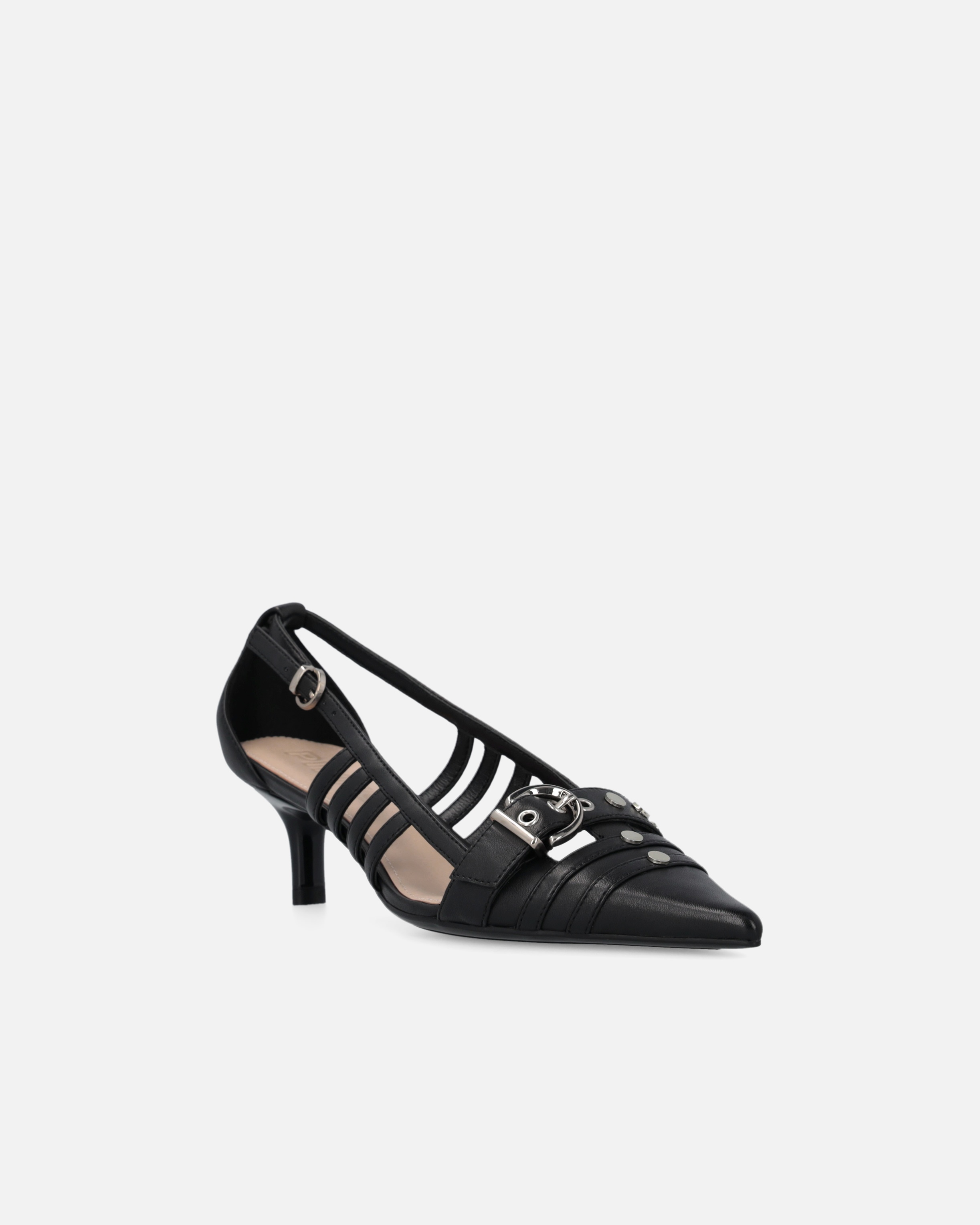 POINTED NAPPA LEATHER SLINGBACK PUMPS - 2