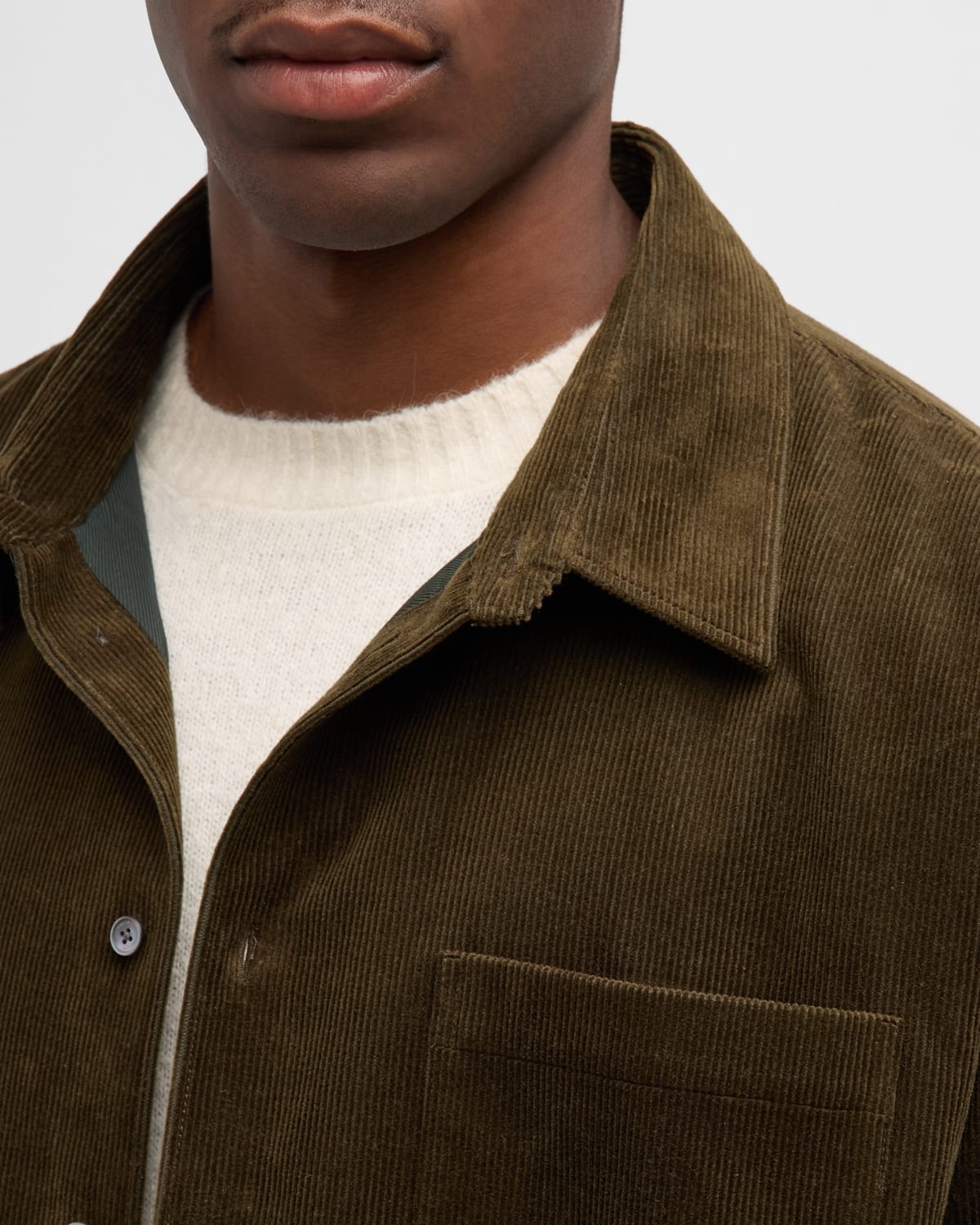 Men's Relaxed Corduroy Overshirt - 6