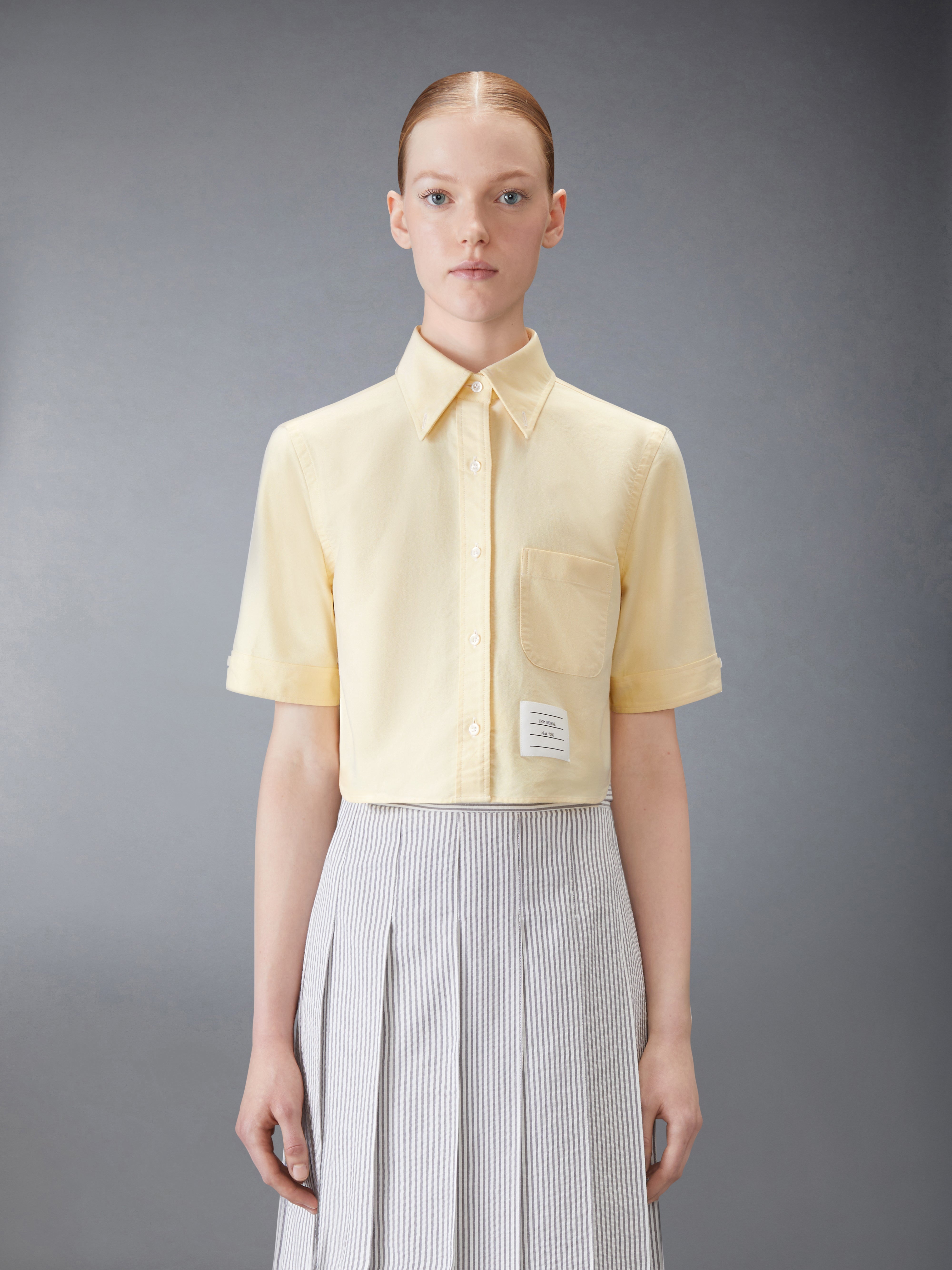 OXFORD CROPPED SHORT SLEEVE SHIRT - 2
