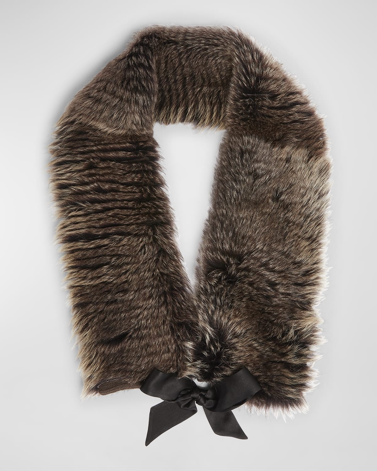 Faux Fur & Cashmere Scarf - 2