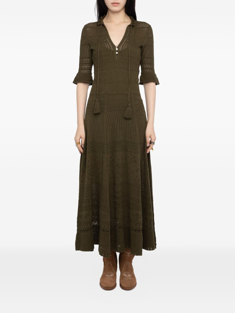 Zadig & Voltaire lace-details maxi dress outlook