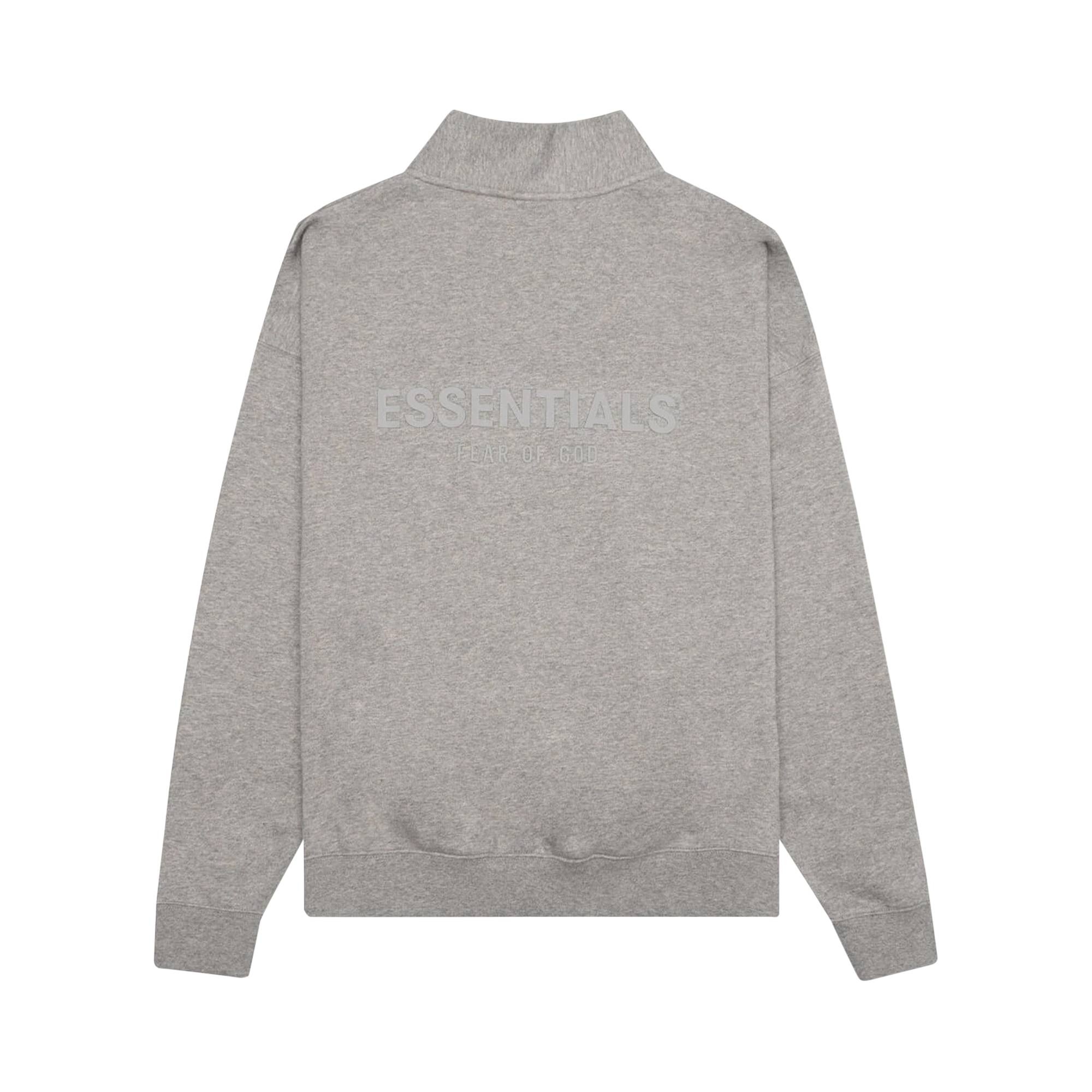 Fear of God Essentials Mockneck Half Zip 'Oatmeal' - 2