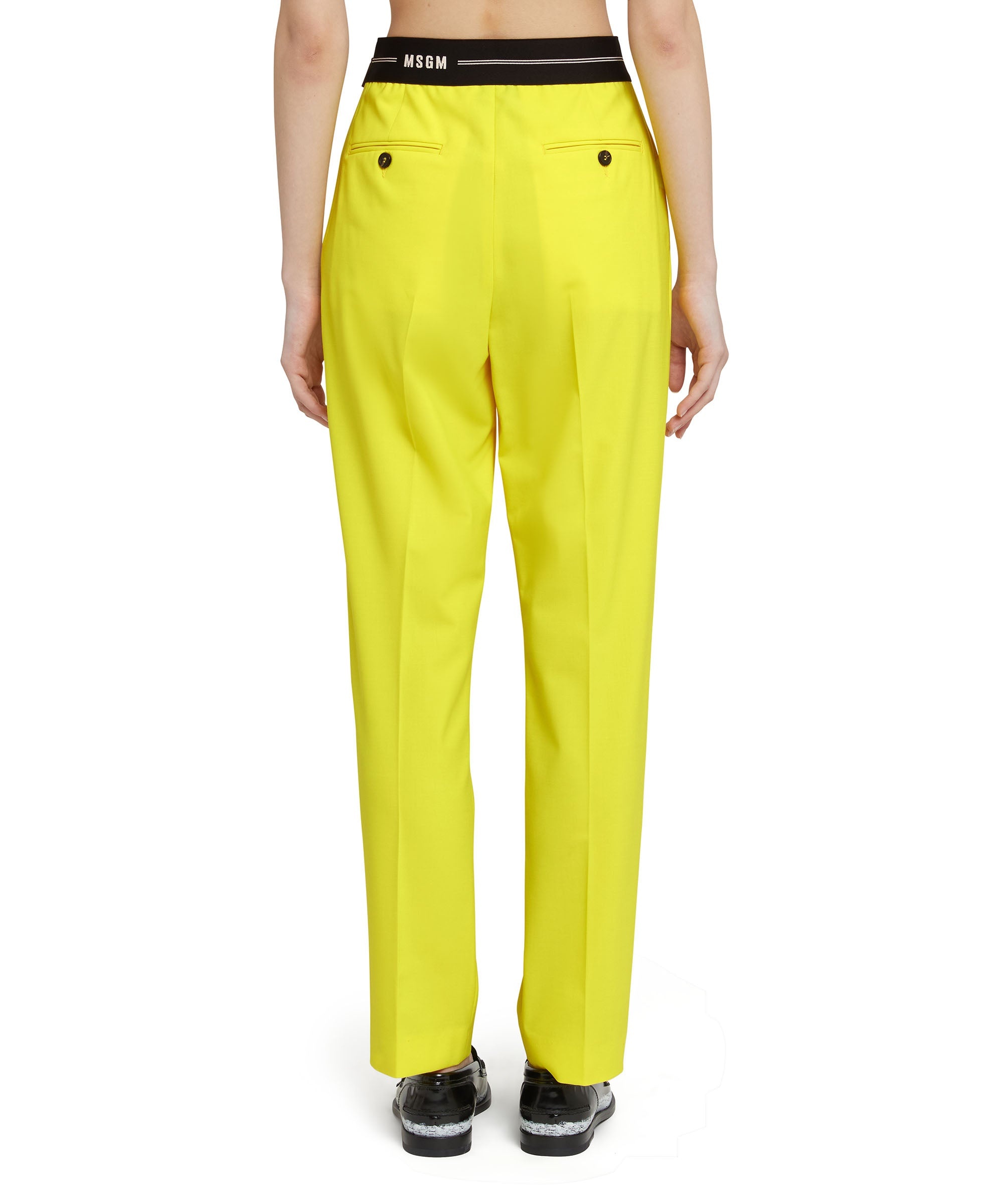 Slim-fit pants with logoed elastic waistband - 3