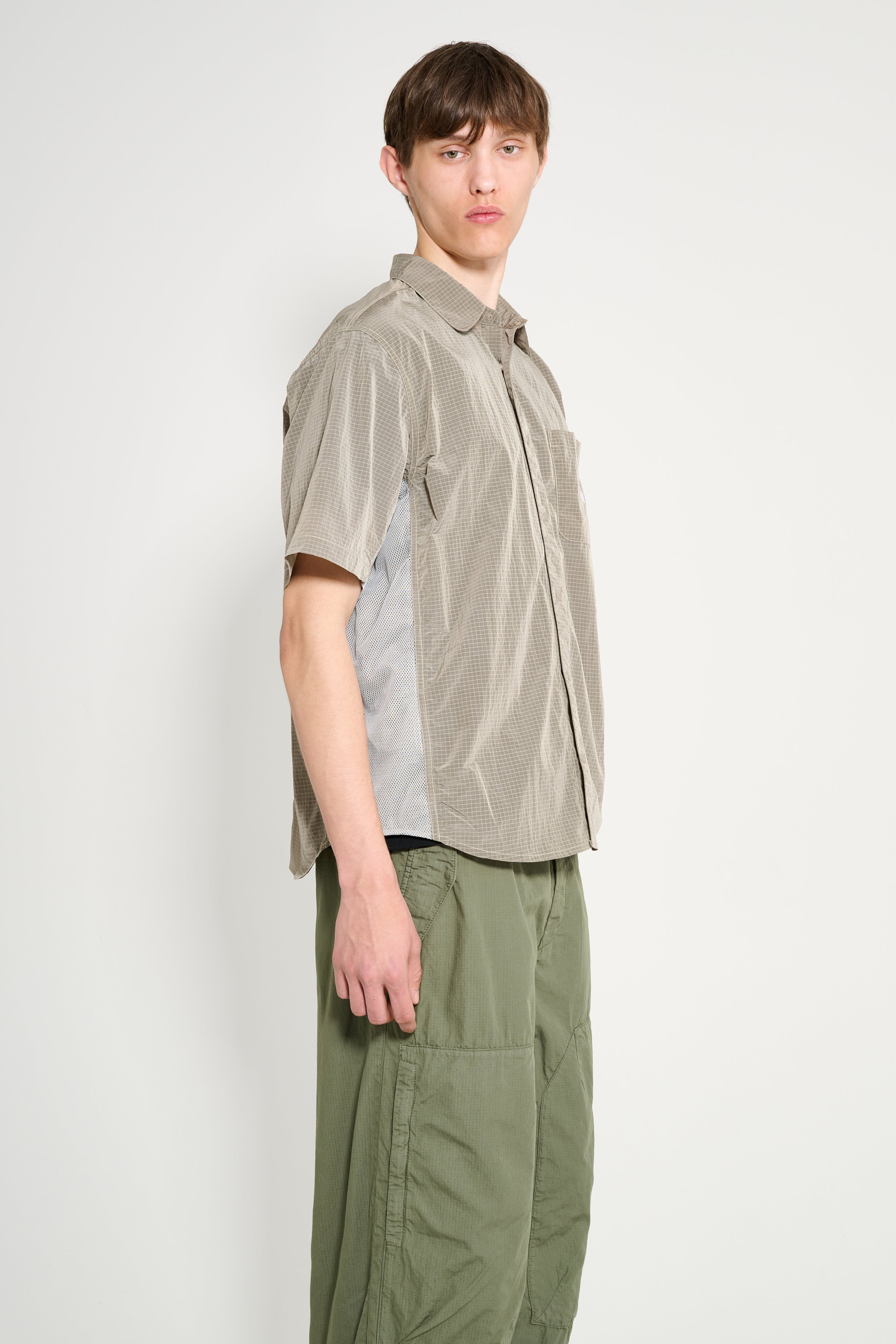 THE NORTH FACE FABRIC MIX SHORT SLEEVE SHIRT GRAVEL - 4
