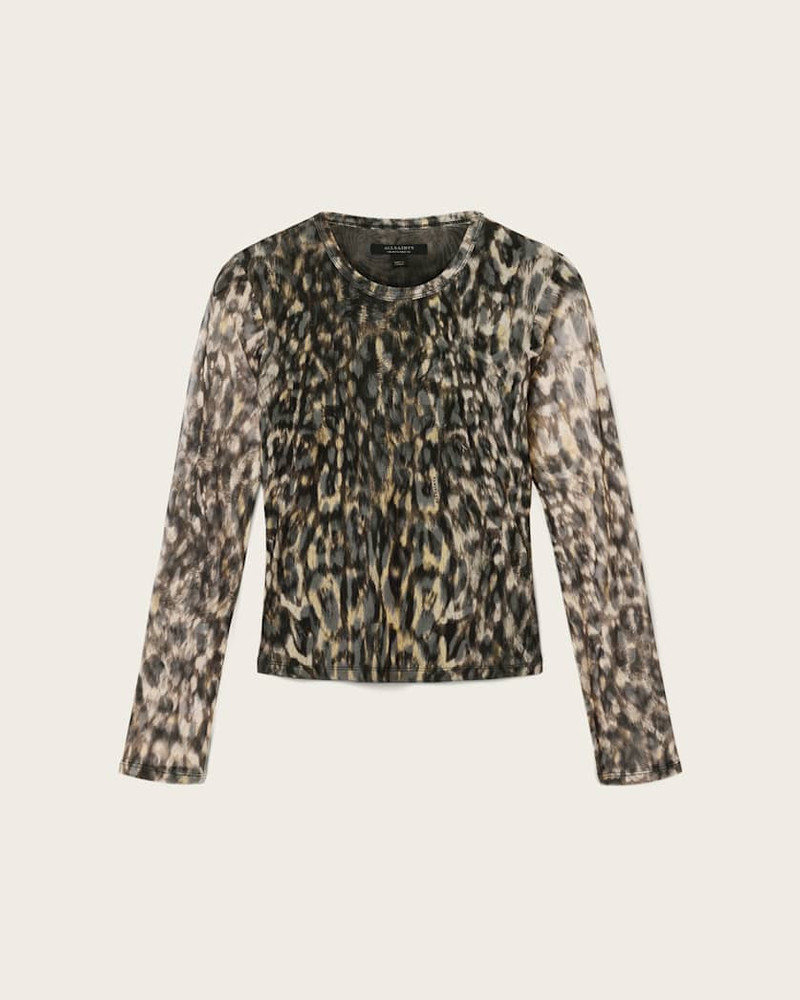 ELLIE MESH LONG SLEEVE T-SHIRT 1