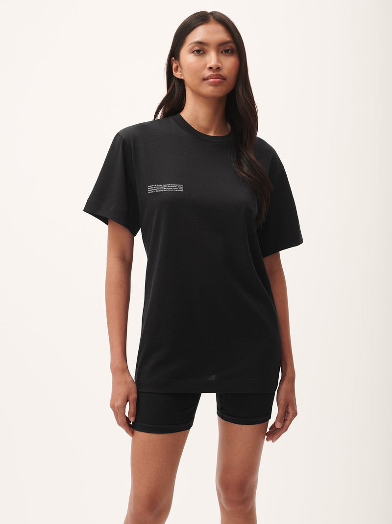 PANGAIA Womens 365 Lightweight T-shirt Bundle - Black outlook