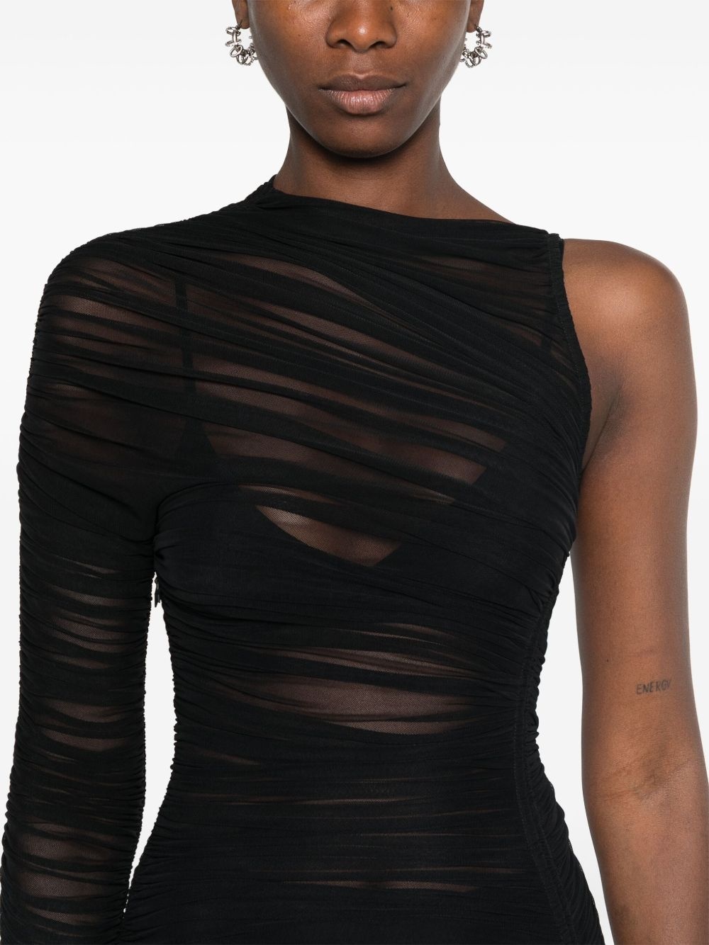ruched asymmetrical dress - 5