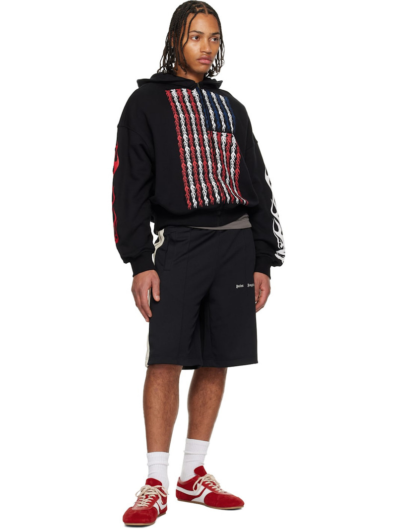 Palm Angels Black Classic Logo Track Shorts outlook