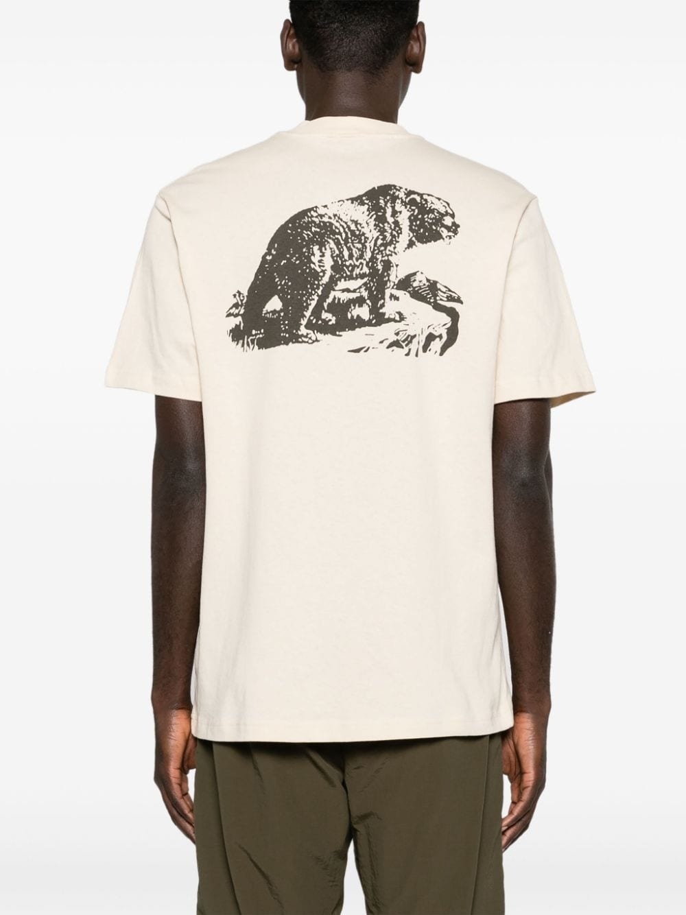 Bear-print cotton T-shirt - 4