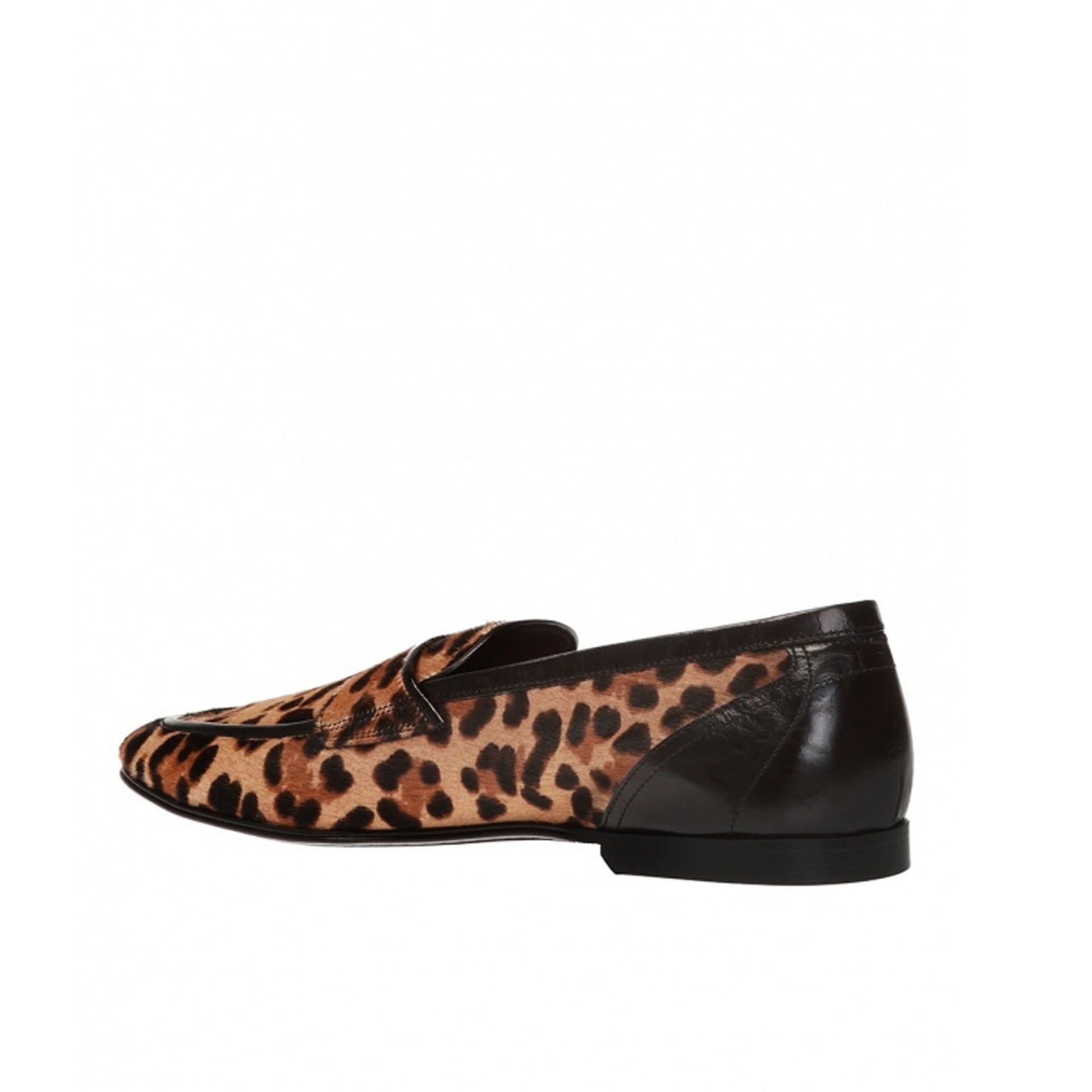 Dolce & Gabbana Leopard Print Pony Hair Loafers Men - 3