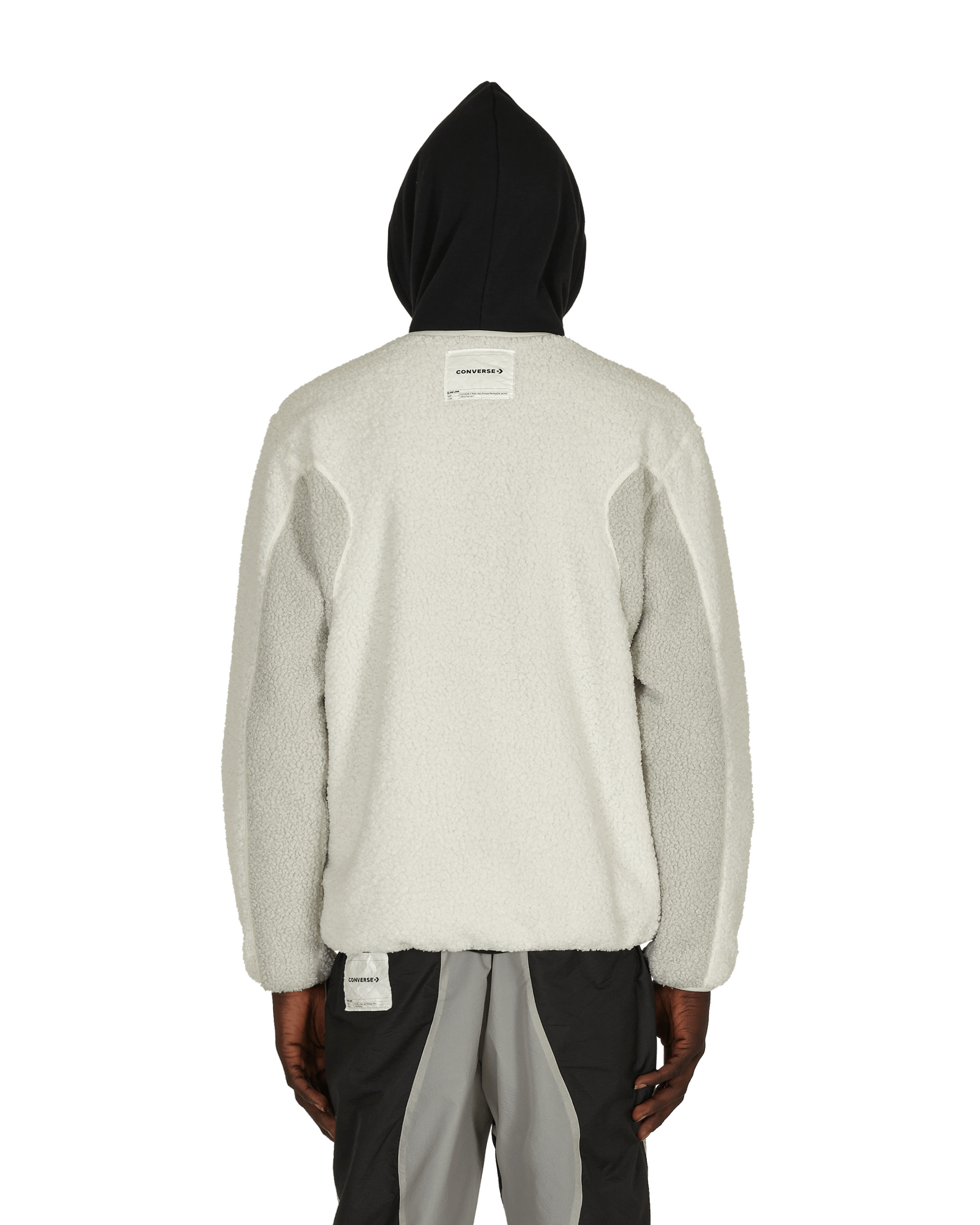 Slam Jam Sherpa Reversible Jacket Grey - 4