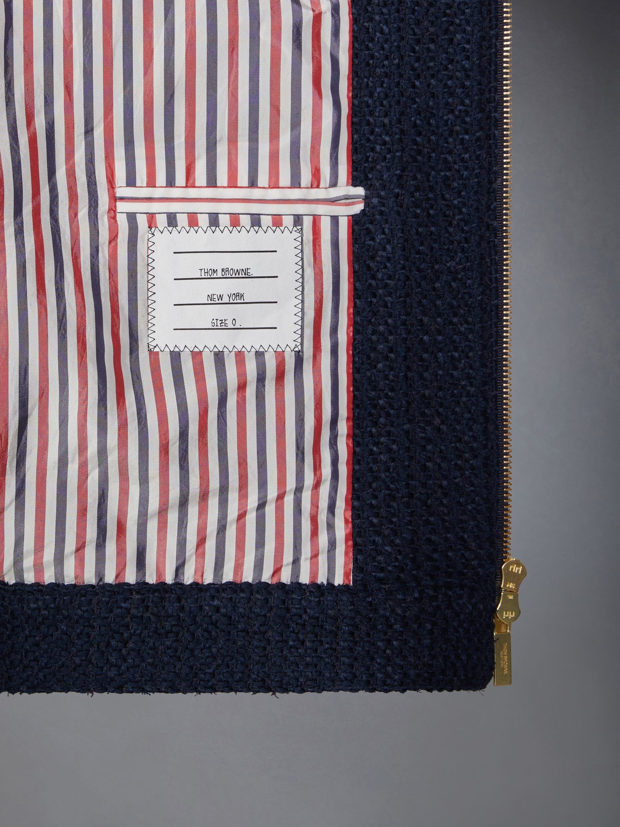 Tweed Raglan Collar Jacket - 6