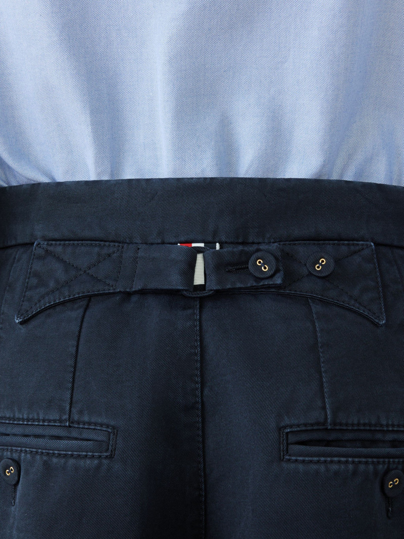 Cotton Twill High Rise Backstrap Trouser 4