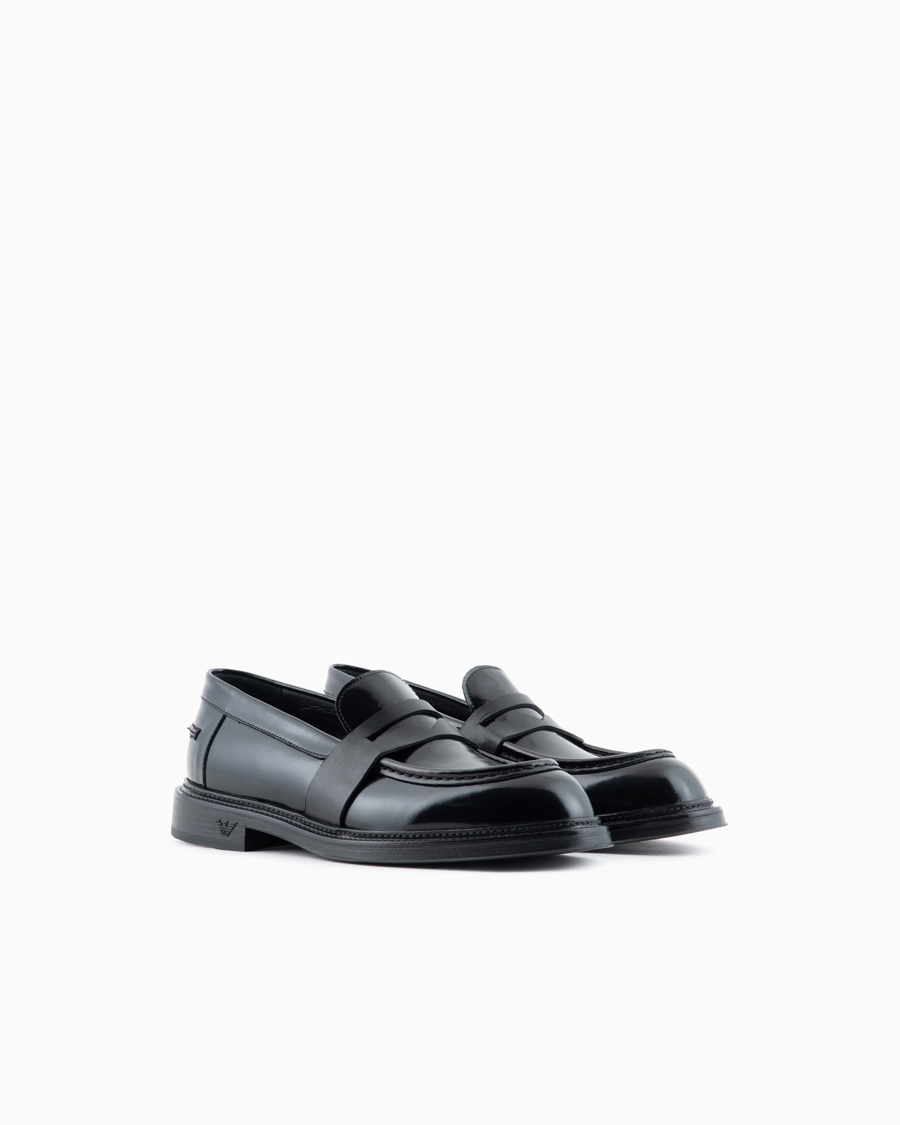 Brushed leather loafers - 2