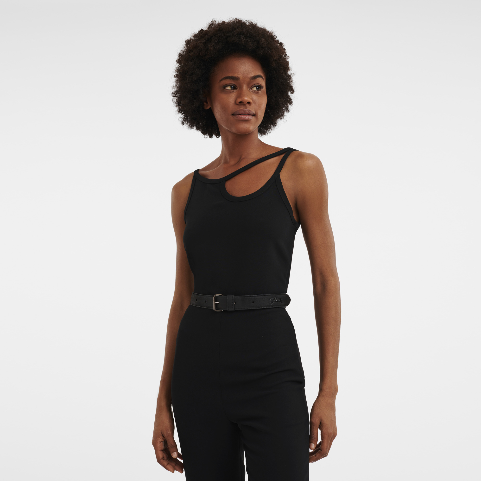 Le Pliage Xtra Ladie's belt Black - Leather - 3