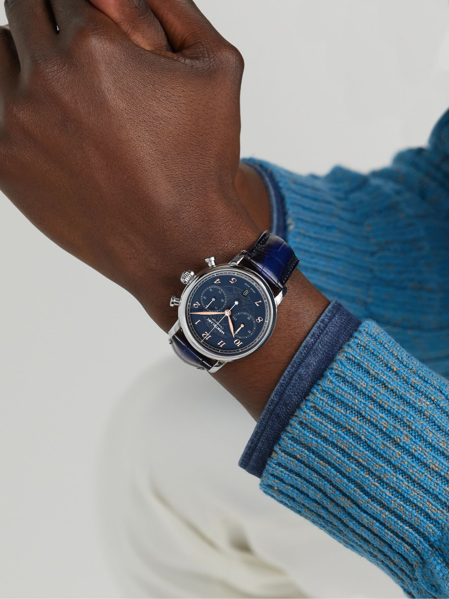 Star Legacy Limited Edition Automatic Chronograph 42mm Stainless Steel and Alligator Watch, Ref. No. - 2