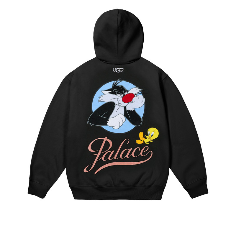 PALACE UGG LOONEY TUNES HOOD BLACK 1