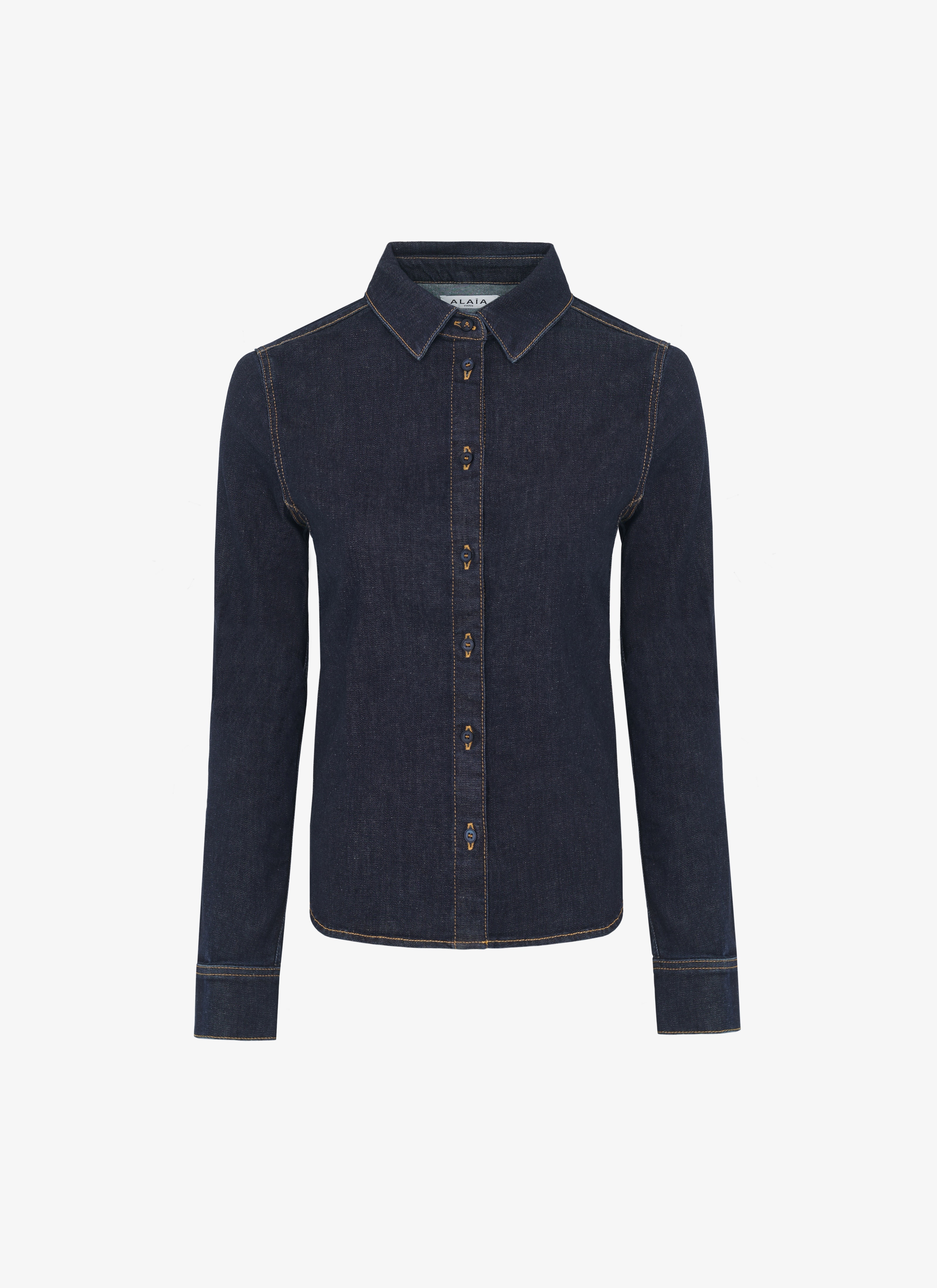 FITTED DENIM SHIRT - 1