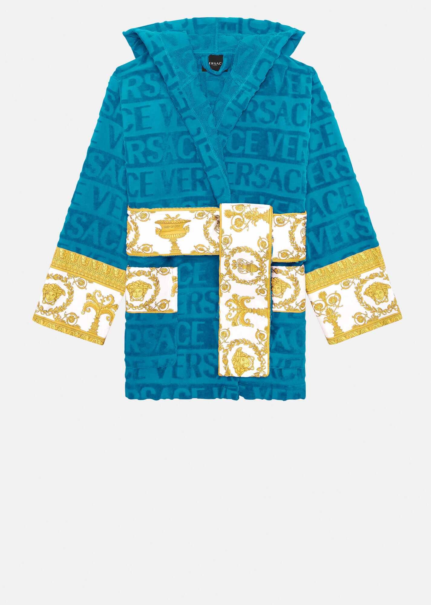 I ♡ Baroque Hooded Bathrobe - 1