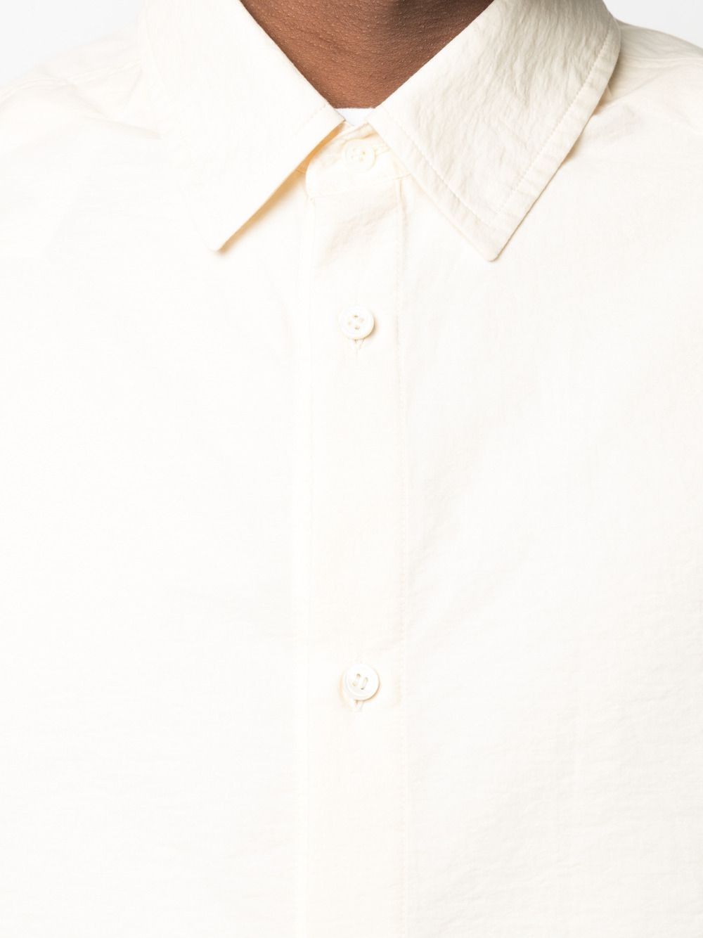 crinkle-effect buttoned shirt - 5