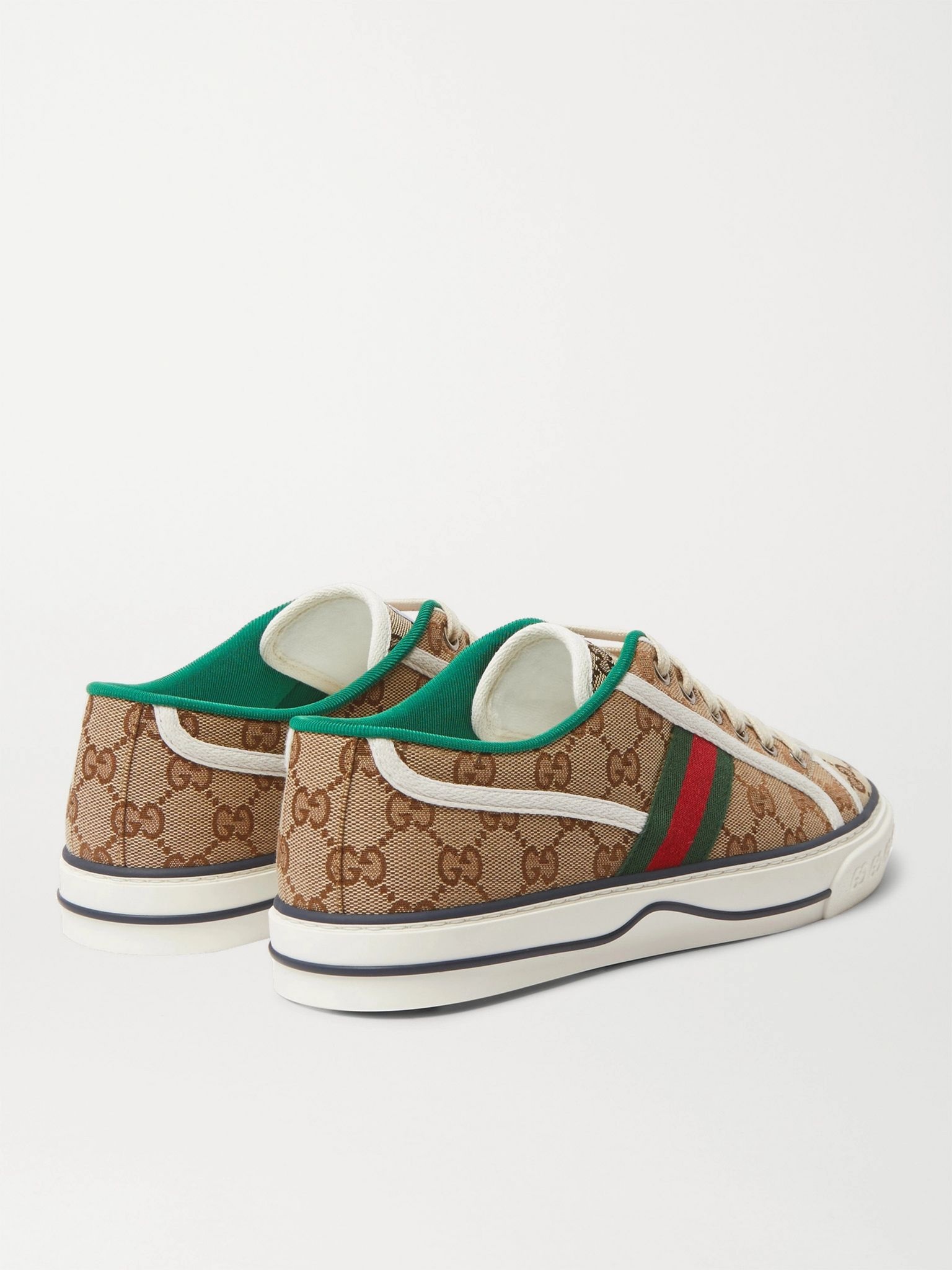 Mignon Webbing-Trimmed Jacquard Sneakers - 5