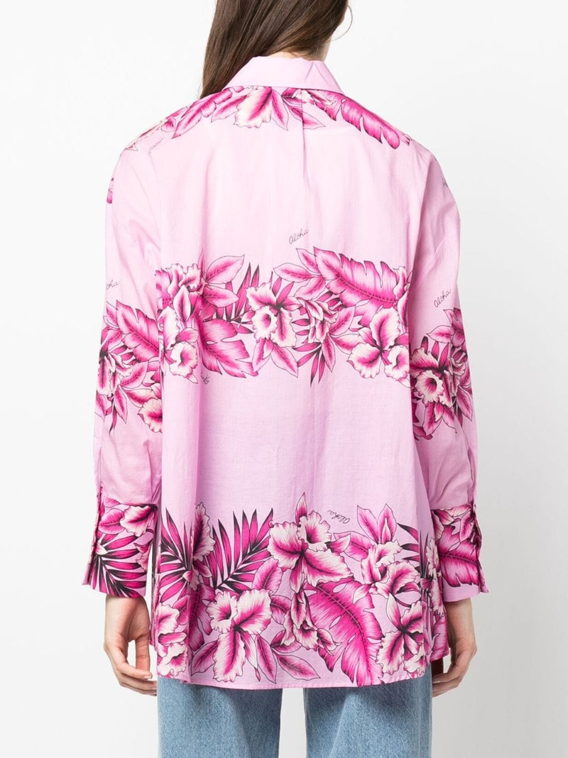 floral-print cotton shirt 4