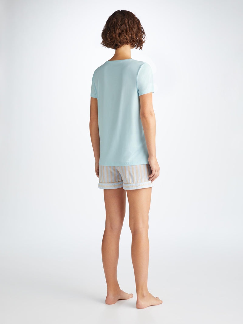 Women's T-Shirt Lara Micro Modal Stretch Ice Blue - 4