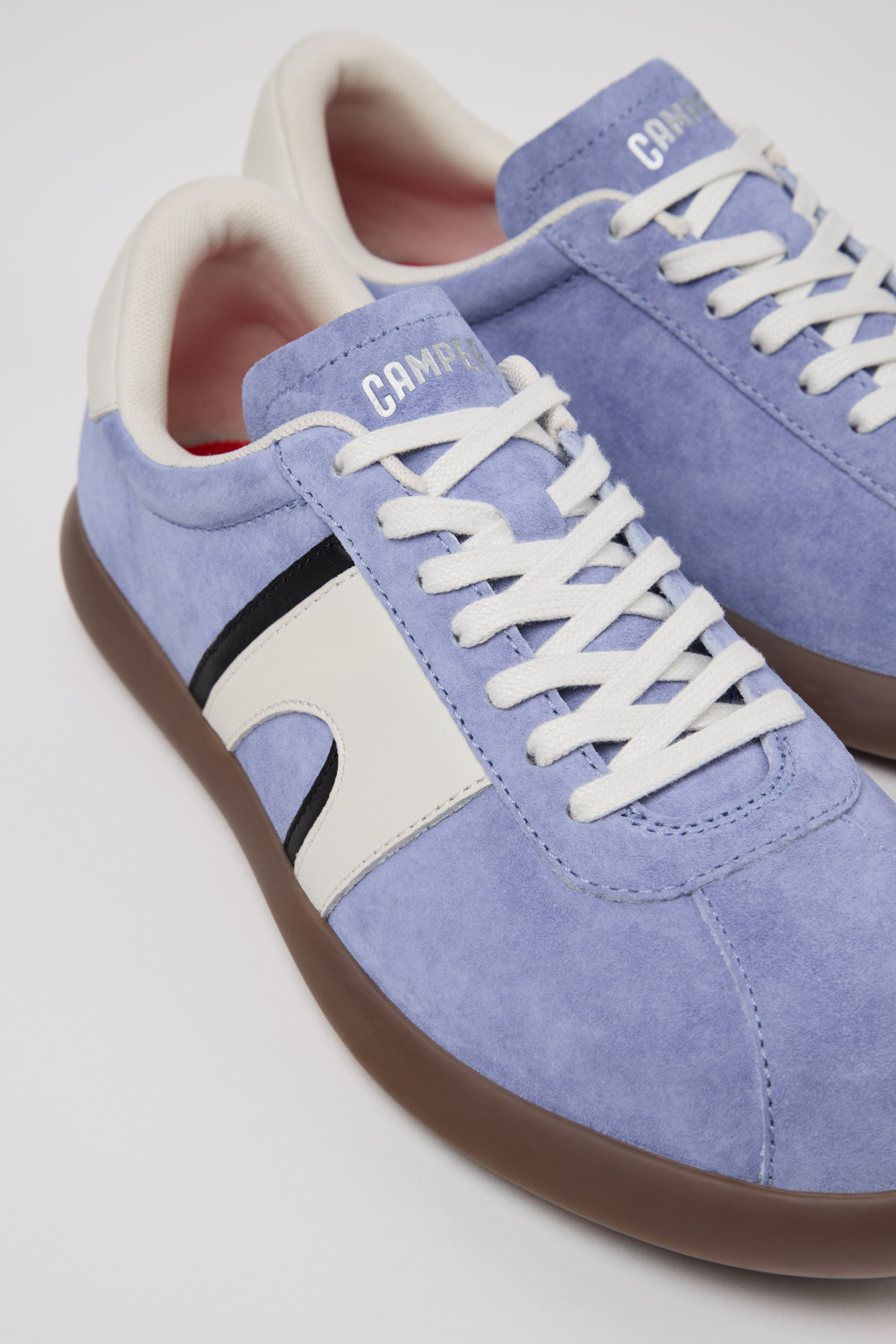 Multicolor Nubuck and Leather Sneakers for Men. - 2