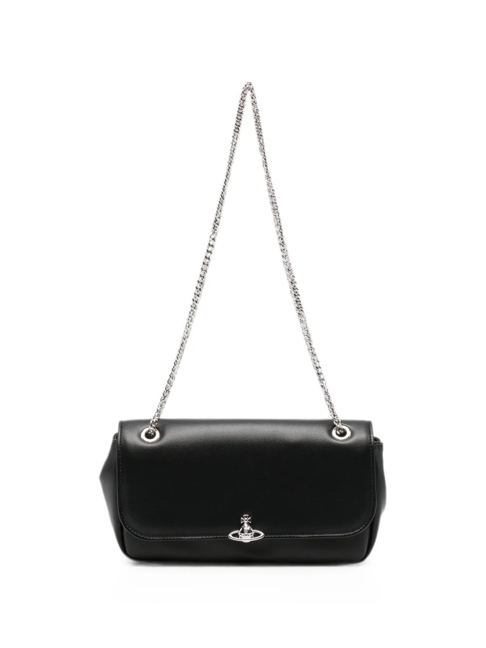 Orb-plaque chain-strap mini crossbody bag - 1