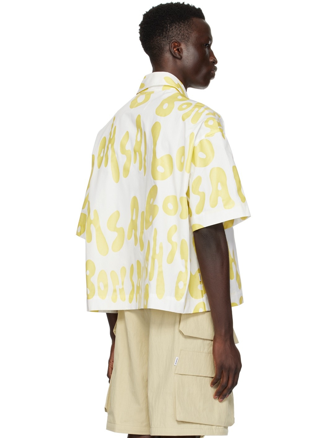 White & Yellow Printed Shirt - 3