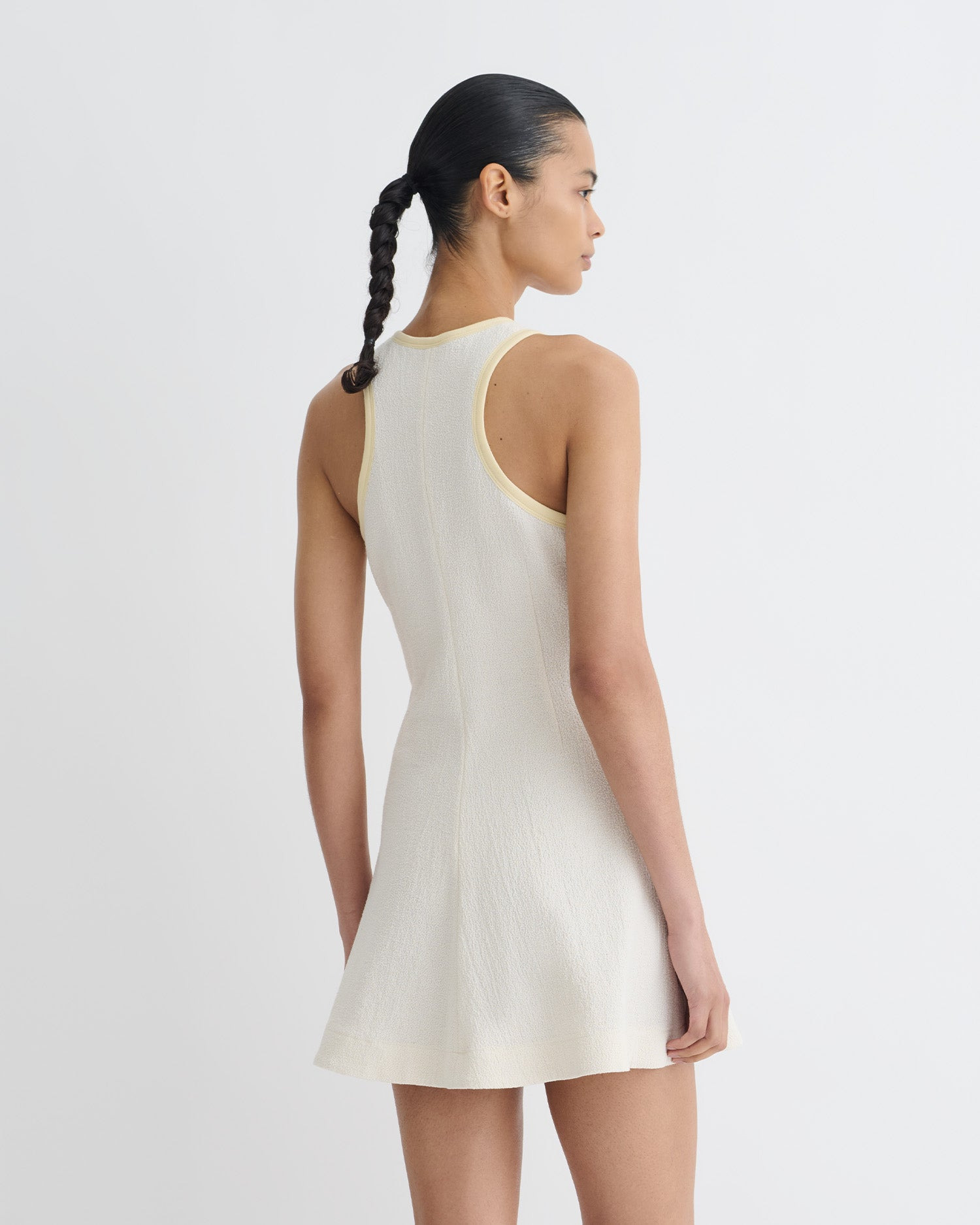 Crepe Melange Mini Dress - 4