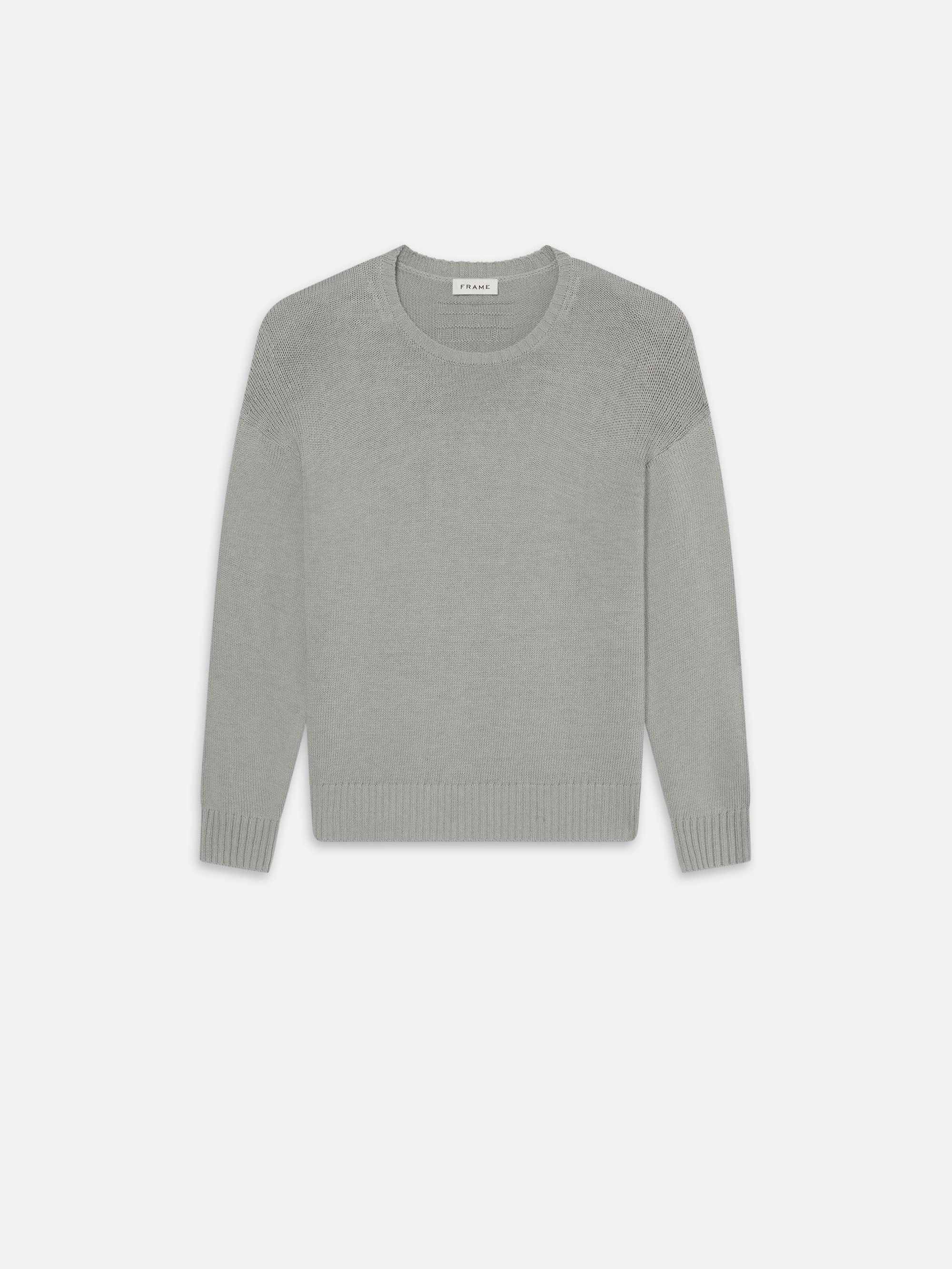 Cotton Silk Sweater in Grey Blue - 1
