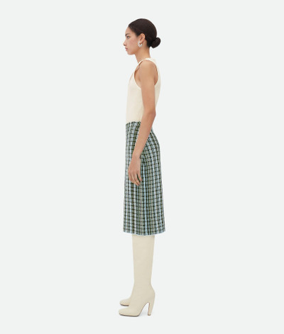 Bottega Veneta Cotton Viscose Check Skirt outlook