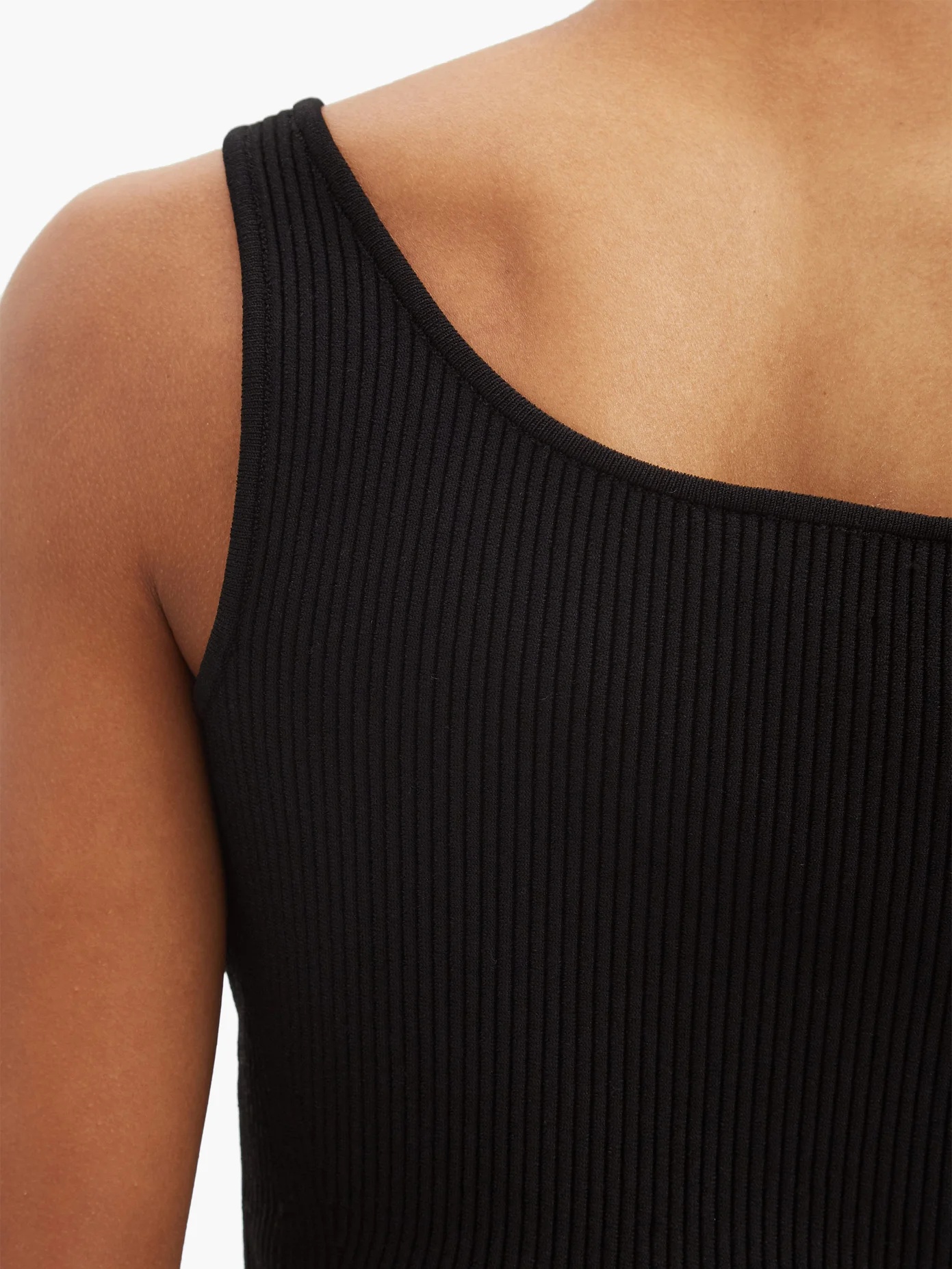 Round-neck ribbed-knit tank top - 3