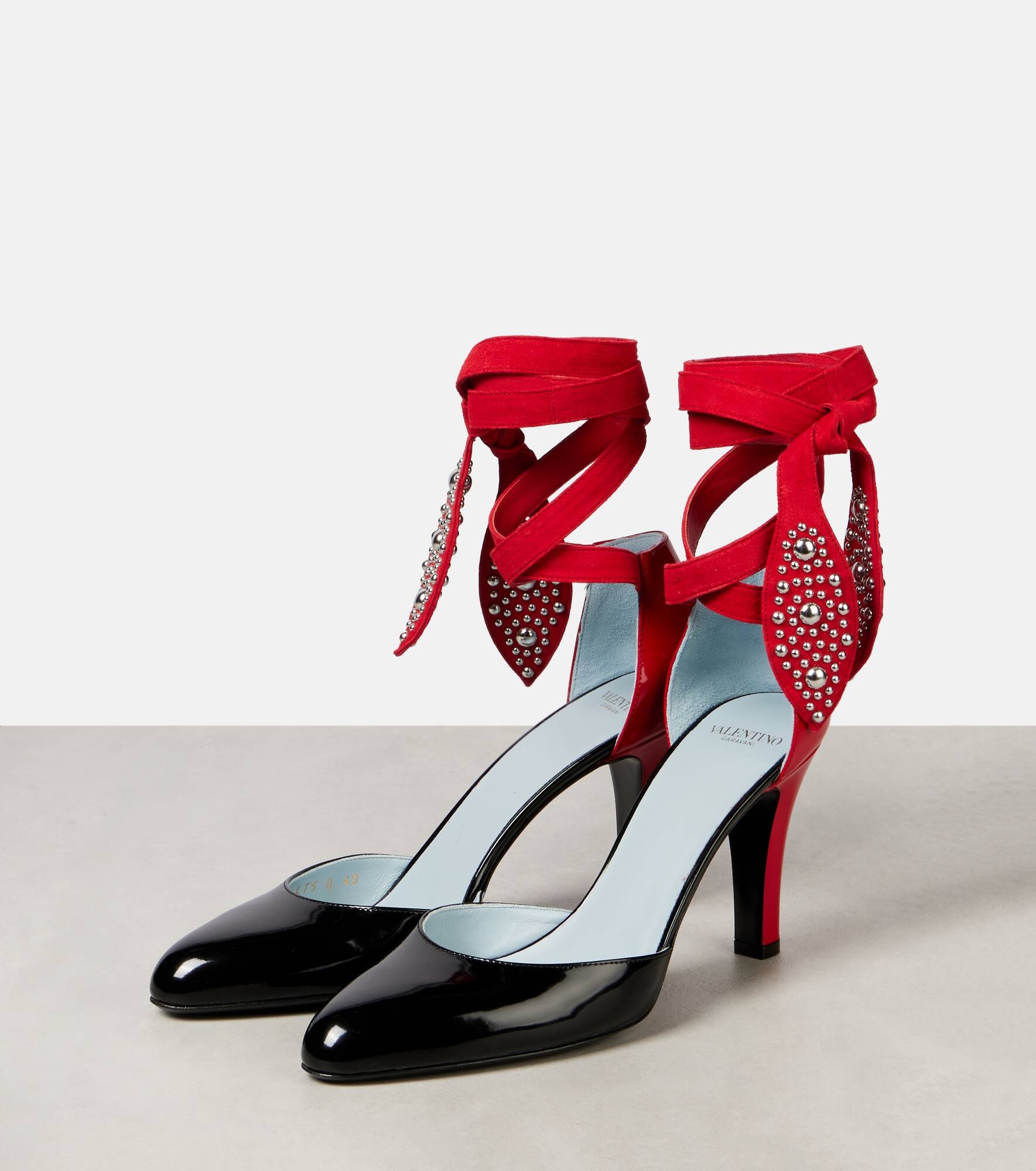 Foliefoliage 85 suede and leather pumps - 4