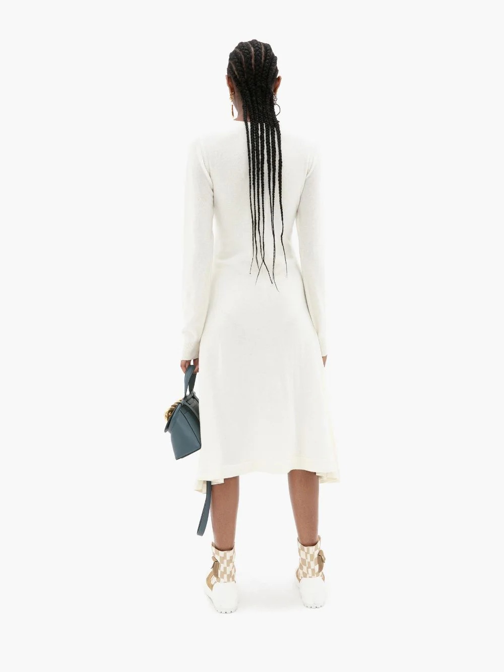 WAIST TIE A-LINE DRESS - 4