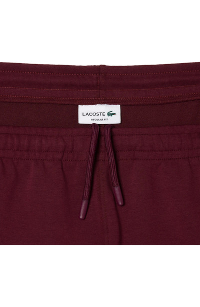 LACOSTE Knit Track Pants in Burgundy/Anse outlook