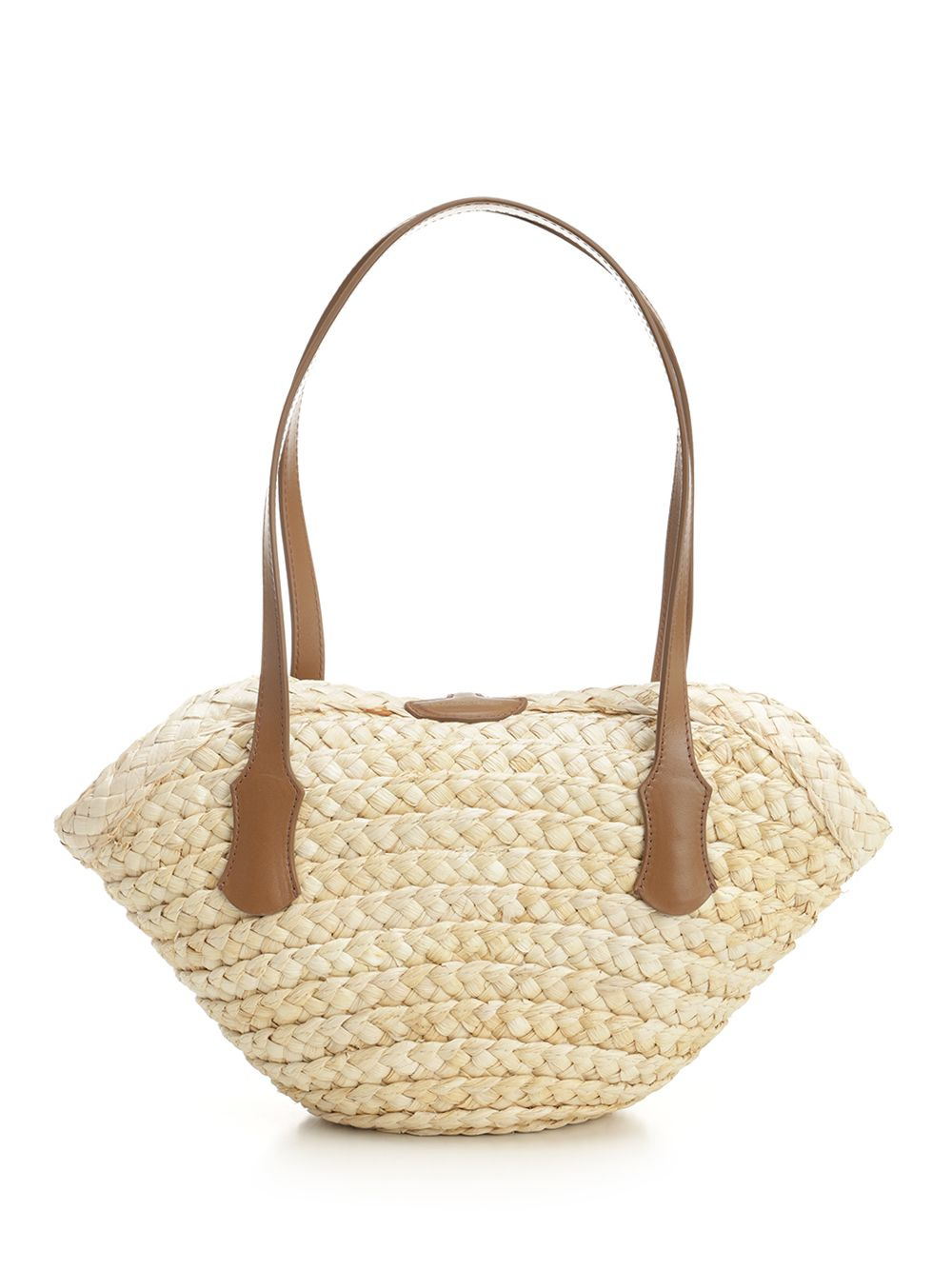 Capri Straw Bag Shoulder Bags Beige - 3