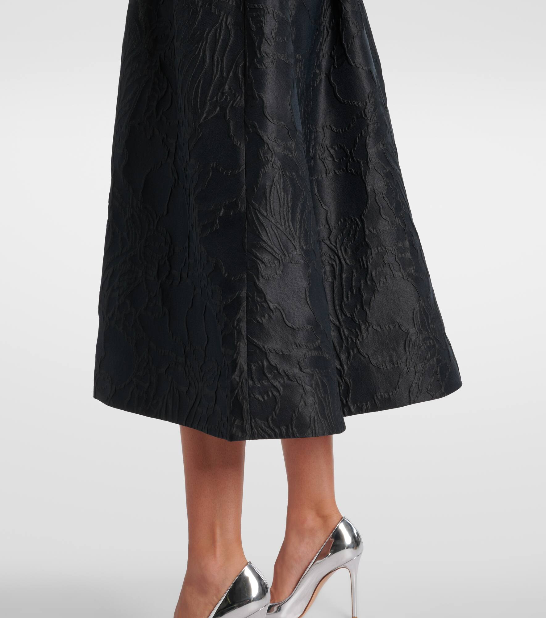 Petra belted jacquard bustier dress - 5