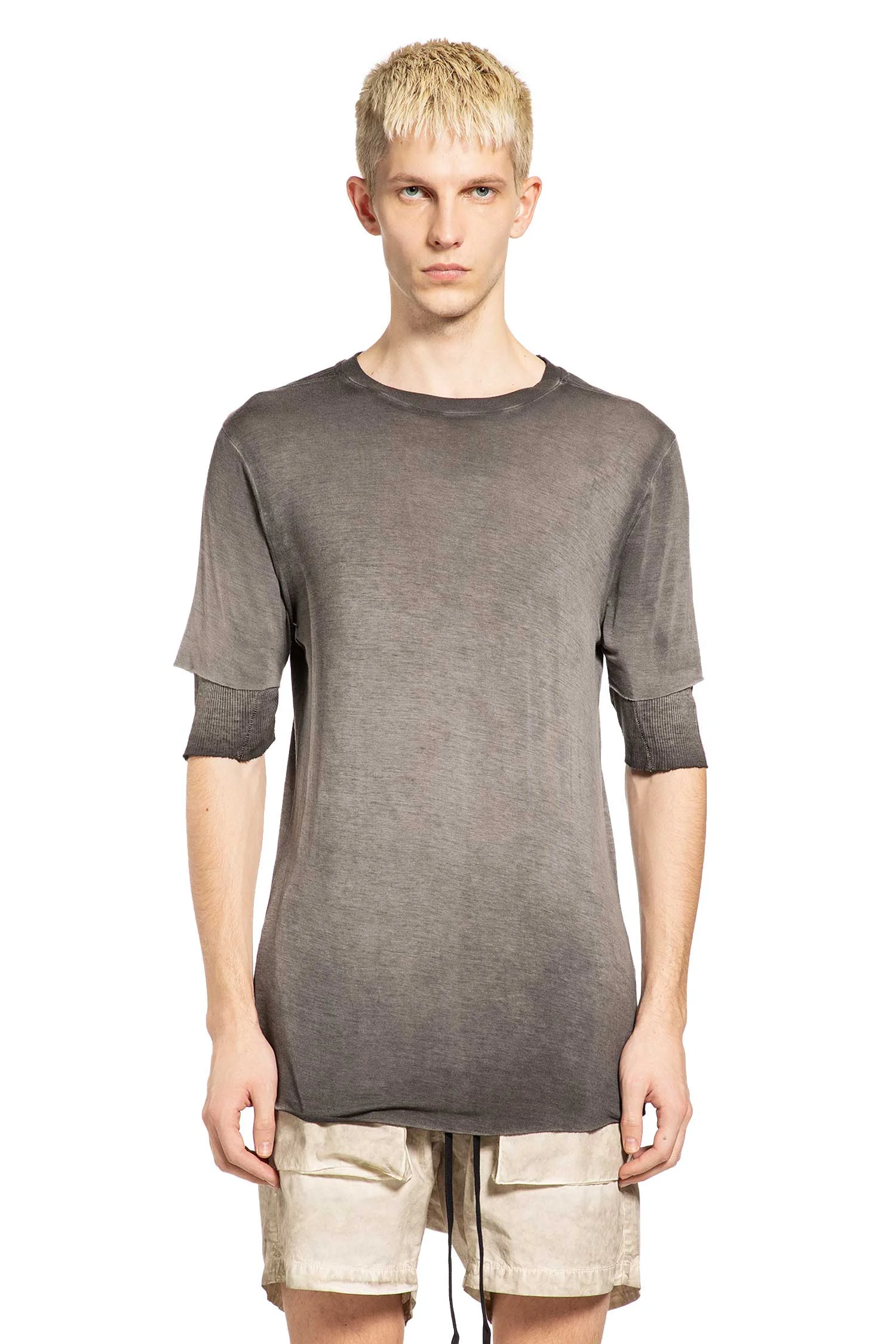 Layered Stretch Modal T-shirt - 1
