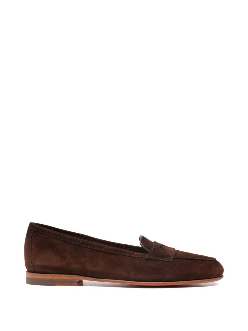 Carla suede penny loafers 1