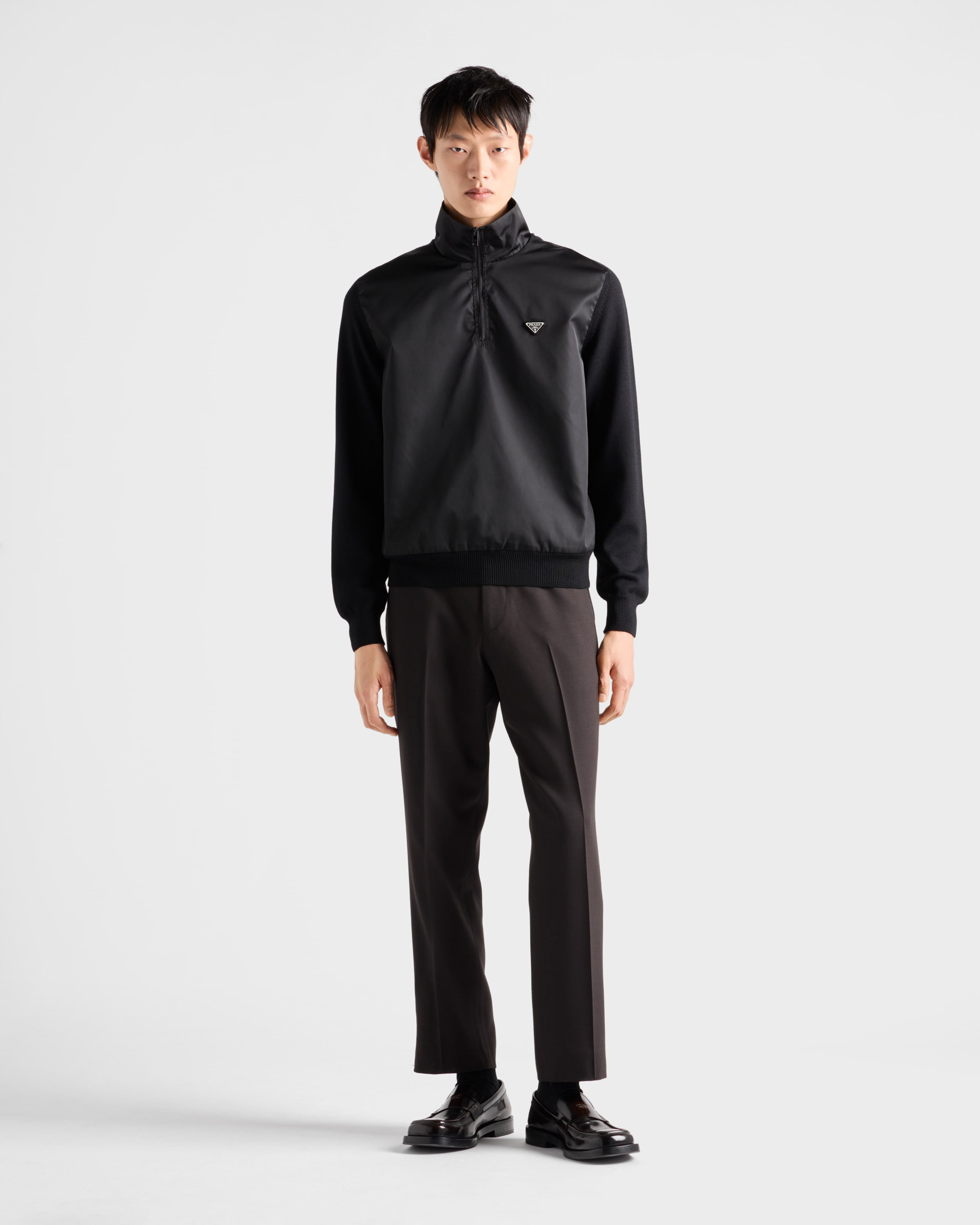 Superfine wool half-zipper sweater - 2