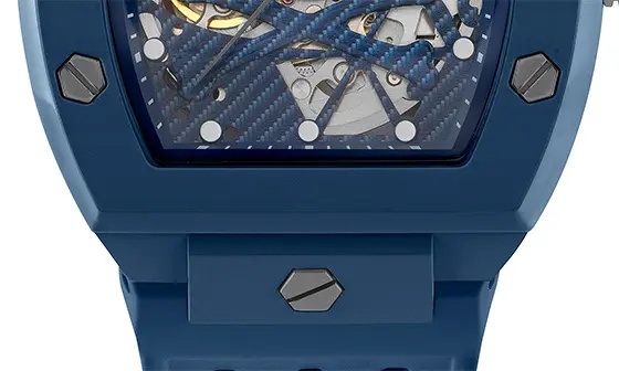 The $keleton Ceramic Silicone Strap Watch, 44mm - 6